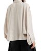 Brunello Cucinelli Women's Linen Shirt with Dazzling Cascade Cuffs - 3