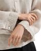 Brunello Cucinelli Women's Linen Shirt with Dazzling Cascade Cuffs - 5