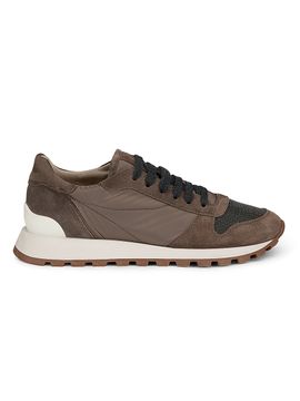 Brunello Cucinelli Women's Low-Top Suede Sneakers