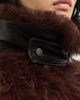 Brunello Cucinelli Women's Lux Shearling Vest with Nappa Leather Belt and Monili - 6