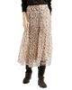 Brunello Cucinelli Women's Lynx Print Silk Organza Pleated Skirt - 2