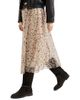 Brunello Cucinelli Women's Lynx Print Silk Organza Pleated Skirt - 3