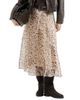 Brunello Cucinelli Women's Lynx Print Silk Organza Pleated Skirt - 6