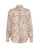 Brunello Cucinelli Women's Lynx Print Silk Pongee Shirt with Monili - 1