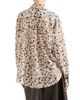 Brunello Cucinelli Women's Lynx Print Silk Pongee Shirt with Monili - 3