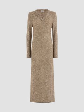 Brunello Cucinelli Women's Mohair and Wool Dazzling Texture Knit Dress