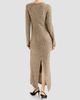 Brunello Cucinelli Women's Mohair and Wool Dazzling Texture Knit Dress - 4