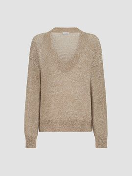 Brunello Cucinelli Women's Mohair and Wool Dazzling Texture Sweater