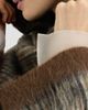 Brunello Cucinelli Women's Mohair and Wool Prince of Wales Double Knit Coat with Scarf - 5