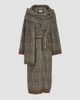 Brunello Cucinelli Women's Mohair and Wool Prince of Wales Double Knit Coat with Scarf - 7