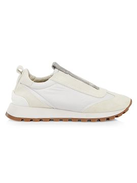 Brunello Cucinelli Women's Monili-Trim Platform Lug-Sole Sneakers