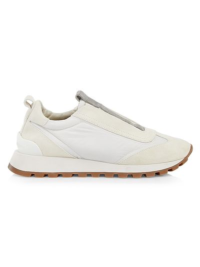 Brunello Cucinelli Women's Monili-Trim Platform Lug-Sole Sneakers