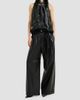 Brunello Cucinelli Women's Nappa Leather Baggy Trousers - 6