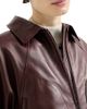 Brunello Cucinelli Women's Nappa Leather Outerwear Jacket with Drawstring and Monili - 4