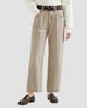 Brunello Cucinelli Women's Prince of Wales Denim Contemporary Square Trousers with Monili - 2