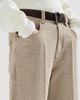 Brunello Cucinelli Women's Prince of Wales Denim Contemporary Square Trousers with Monili - 5