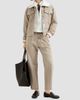 Brunello Cucinelli Women's Prince of Wales Denim Contemporary Square Trousers with Monili - 6