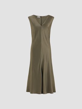 Brunello Cucinelli Women's Satin Cady Flared Dress