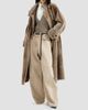 Brunello Cucinelli Women's Shearling Coat with Belt and Monili - 2