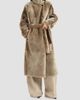Brunello Cucinelli Women's Shearling Coat with Belt and Monili - 3