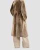 Brunello Cucinelli Women's Shearling Coat with Belt and Monili - 4