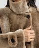 Brunello Cucinelli Women's Shearling Coat with Belt and Monili - 6