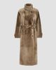 Brunello Cucinelli Women's Shearling Coat with Belt and Monili - 7