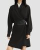 Brunello Cucinelli Women's Silk and Acetate Crêpe Cady Tuxedo Dress with Monili - 2