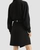 Brunello Cucinelli Women's Silk and Acetate Crêpe Cady Tuxedo Dress with Monili - 3