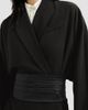 Brunello Cucinelli Women's Silk and Acetate Crêpe Cady Tuxedo Dress with Monili - 4
