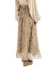Brunello Cucinelli Women's Silk Chevron Print Organza Paneled Circle Skirt - 3