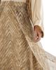 Brunello Cucinelli Women's Silk Chevron Print Organza Paneled Circle Skirt - 5