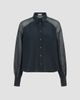 Brunello Cucinelli Women's Silk Crêpe De Chine Paneled Shirt with Monili - 7