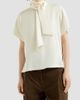 Brunello Cucinelli Women's Silk Satin High-Neck T-Shirt with Monili - 2