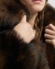 Brunello Cucinelli Women's Soft Shearling Outerwear Jacket with Shiny Zipper Pull - 4