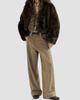 Brunello Cucinelli Women's Soft Shearling Outerwear Jacket with Shiny Zipper Pull - 6