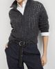Brunello Cucinelli Women's Soft Wool Cashmere and Mohair Dazzling Rib Cardigan - 5