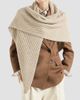 Brunello Cucinelli Women's Sparkling Cashmere, Wool and Mohair Rib Knit Shawl - 3