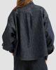 Brunello Cucinelli Women's Sparkling No-Fade Denim Shirt with Shiny Collar - 4