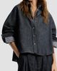 Brunello Cucinelli Women's Sparkling No-Fade Denim Shirt with Shiny Collar - 5