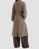 Brunello Cucinelli Women's Sparkling Virgin Wool Chevron Belted Coat - 3