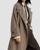 Brunello Cucinelli Women's Sparkling Virgin Wool Chevron Belted Coat - 4