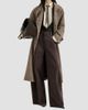 Brunello Cucinelli Women's Sparkling Virgin Wool Chevron Belted Coat - 6
