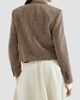 Brunello Cucinelli Women's Sparkling Virgin Wool Chevron Cropped Blazer - 3