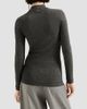 Brunello Cucinelli Women's Sparkling Virgin Wool Long Sleeve T-Shirt with Monili - 3