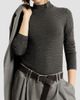 Brunello Cucinelli Women's Sparkling Virgin Wool Long Sleeve T-Shirt with Monili - 4