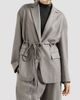 Brunello Cucinelli Women's Sparkling Virgin Wool Pinstripe Blazer with Monili - 2