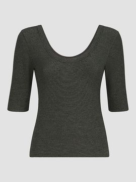 Brunello Cucinelli Women's Sparkling Virgin Wool Top with Monili