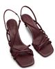 Brunello Cucinelli Women's Strappy Leather Slingback Sandals - 4