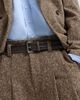 Brunello Cucinelli Women's Stretch Braided Leather Belt with Shiny Loop - 4